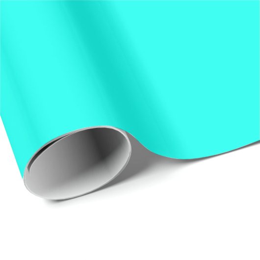Turquoise Blue Cadeaupapier (Rol Hoek)