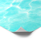 Turquoise Blue Carribean Ocean Beach Poster (Hoek)
