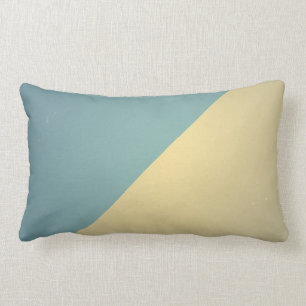  Turquoise Blue Cream ColorBlock Background Kussen