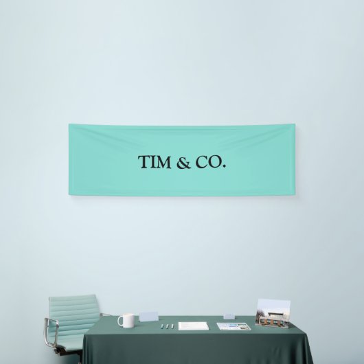 Turquoise Blue Custom  Blank Banner (Beurs)