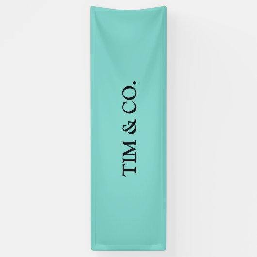 Turquoise Blue Custom  Blank Banner (Verticaal)