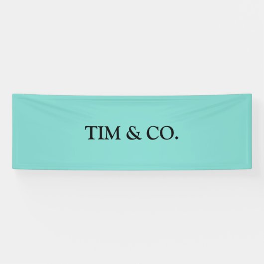 Turquoise Blue Custom  Blank Banner (Horizontaal)