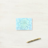 Turquoise Blue Dahlia Flower in Waterverf Post-it® Notes (Op bureau)
