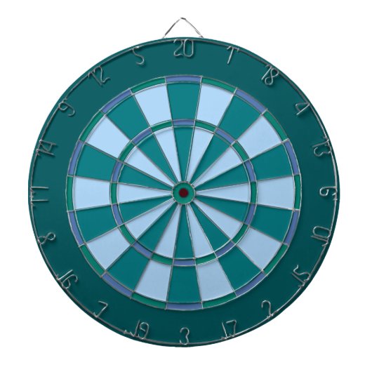 Turquoise Blue Dartbord (Voorkant)