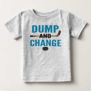 Turquoise Blue Dump en Change Hockey Baby