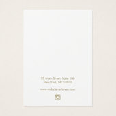  Turquoise Blue Earring-kaart Visitekaartje (Achterkant)