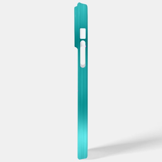 Turquoise Blue en Paarse Glittery Glam Signature Case-Mate iPhone Case (Achterkant / Links)