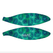 Turquoise Blue Ggloing Cheetah Basketbal (Panelen)