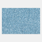 Turquoise Blue Glitter Animal Prins Inpakpapier Vel (Voorkant)