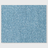 Turquoise Blue Glitter   Cadeaupapier (Vlak)