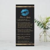 Turquoise Blue Glitter Lip Instructions (Staand voorkant)