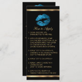 Turquoise Blue Glitter Lip Instructions (Voorkant / Achterkant)