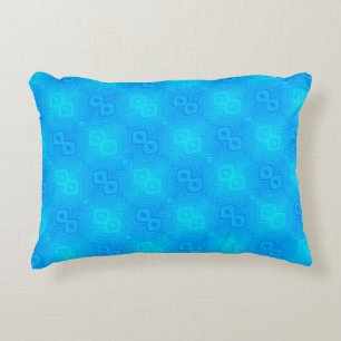 Turquoise Blue Green Pattern Decoratief Kussen
