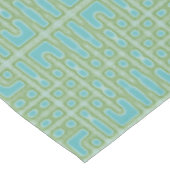 Turquoise Blue Green Pattern Tafelkleed (Gekanteld)