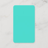 Turquoise Blue GreenTrend minimalist Professional Visitekaartje (Achterkant)