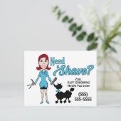 Turquoise Blue heeft een vaste pootmachine nodig Briefkaart (Staand voorkant)