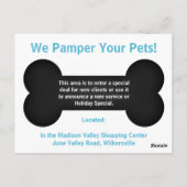 Turquoise Blue heeft een vaste pootmachine nodig Briefkaart (Achterkant)