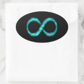 Turquoise Blue Infinity Symbol Sticker (Tas)