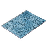 Turquoise Blue Leopard Print Glitter        Notitieboek (Linkerzijde)