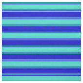 Turquoise & Blue Lines Pattern Stof (Swatch)