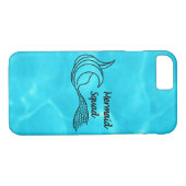 Turquoise blue Mermaid Squad Tech Hoesjes (Achterkant (Horizontaal))