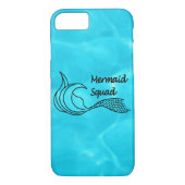 Turquoise blue Mermaid Squad Tech Hoesjes (Achterkant)