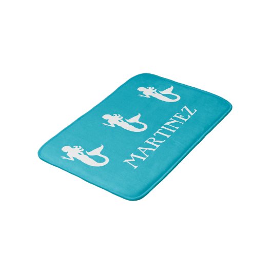 Turquoise Blue Mermaid Zee Createbadmat Badmat (Gekanteld)
