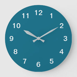 Turquoise Blue Minimalist AcrylWall klok