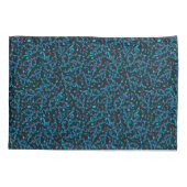 Turquoise Blue Muzieknoten Pattern Pillowcases Kussensloop (Achterkant-Links)