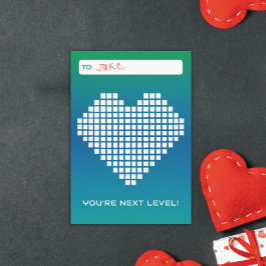 Turquoise Blue Next Level Gamer Valentijn Kaart