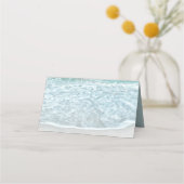 Turquoise Blue Ocean Beach bruiloft Plaatskaartje (Achterkant)