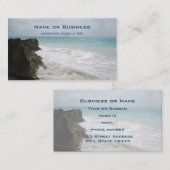 Turquoise Blue Ocean met Foamy Waves Seascape Visitekaartje (Voorkant / Achterkant)