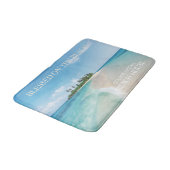 Turquoise Blue Ocean Tropical Beach Badmat (Gekanteld)