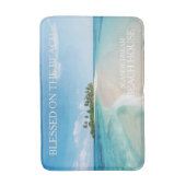 Turquoise Blue Ocean Tropical Beach Badmat (Voorkant Verticaal)