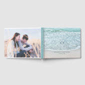 Turquoise Blue Ocean Wedding Foto Gastenboek (Volledig)