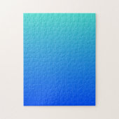 Turquoise Blue Ombre Legpuzzel (Verticaal)