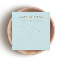 Turquoise Blue Ombre Stud Earring Display Card