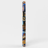 Turquoise Blue Orange Black Paisley Floral Art Case-Mate iPhone Case (Achterkant/rechts)