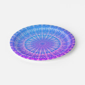Turquoise Blue Paars Mandala Paper Bord (Gekanteld)