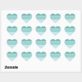 Turquoise Blue Paint Chip Hart Sticker (Vel)