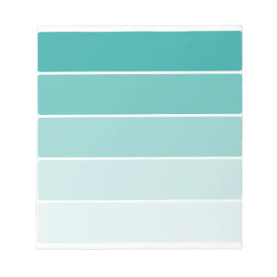 Turquoise Blue Paint Chip Notitieblok