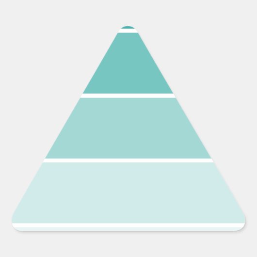 Turquoise Blue Paint Chip Sticker (Voorkant)
