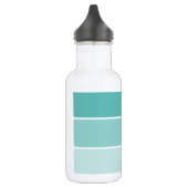 Turquoise Blue Paint Chip Waterfles (Links)