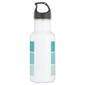 Turquoise Blue Paint Chip Waterfles (Achterkant)