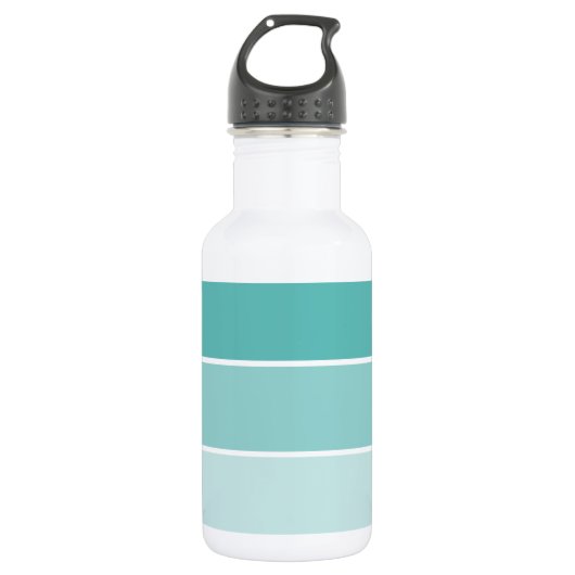 Turquoise Blue Paint Chip Waterfles (Voorkant)