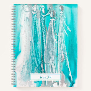 Turquoise Blue Personalized Journal Notitieboek