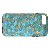 "Turquoise Blue Phone Case" Case-Mate iPhone Case (Achterkant (Horizontaal))