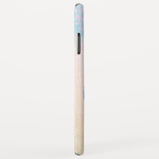 *~* Turquoise Blue Pink Gold Glitter Mermaid Case-Mate iPhone Case (Achterkant/rechts)