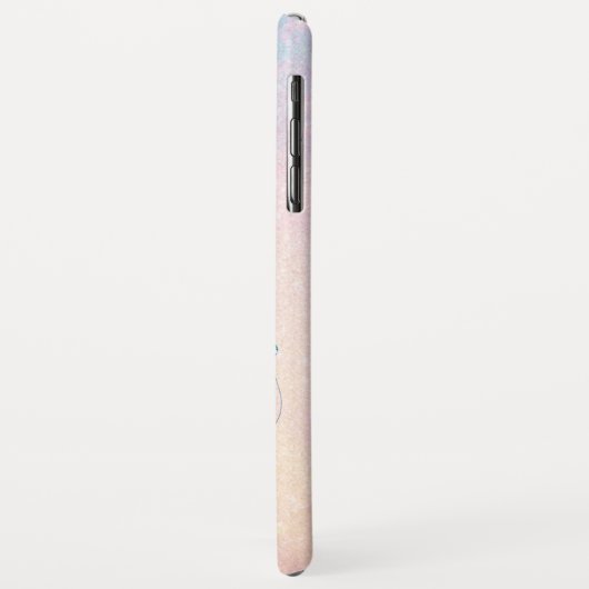 *~* Turquoise Blue Pink Gold Glitter Mermaid Case-Mate iPhone Case (Achterkant/links)