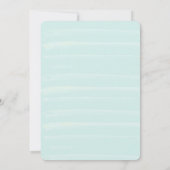 Turquoise Blue Pool Aloha Baby shower Uitnodiging (Achterkant)